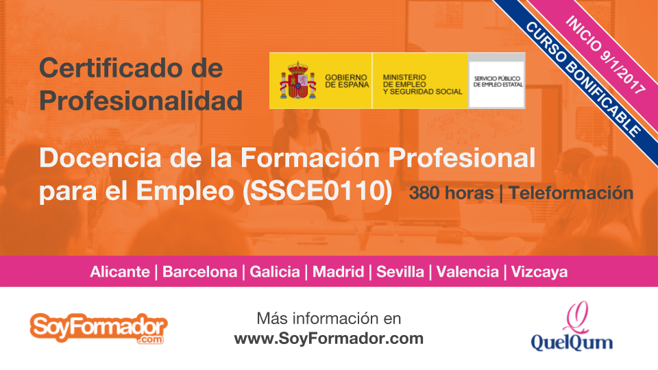 SSCE0110 - Docencia de la Formación Profesional para el Empleo