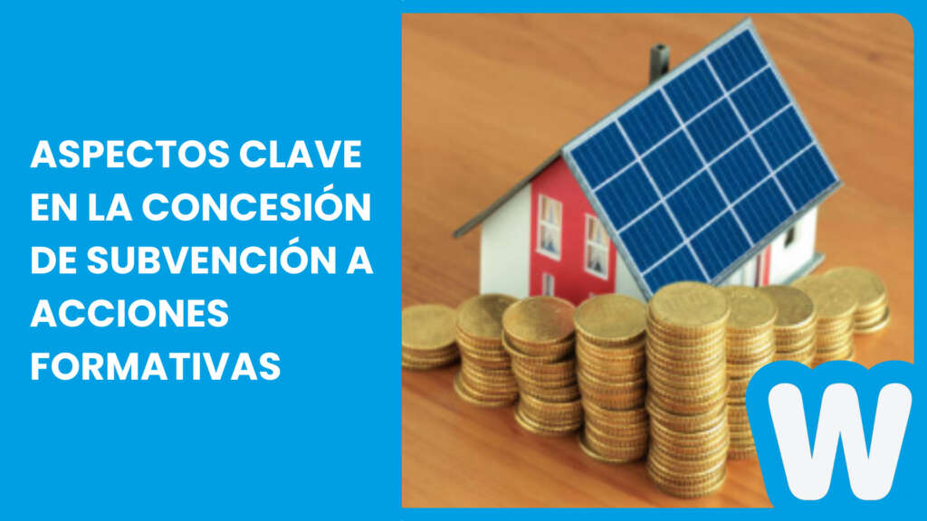 Aspectos clave en la concesión de subvenciones a las accinoes formativas