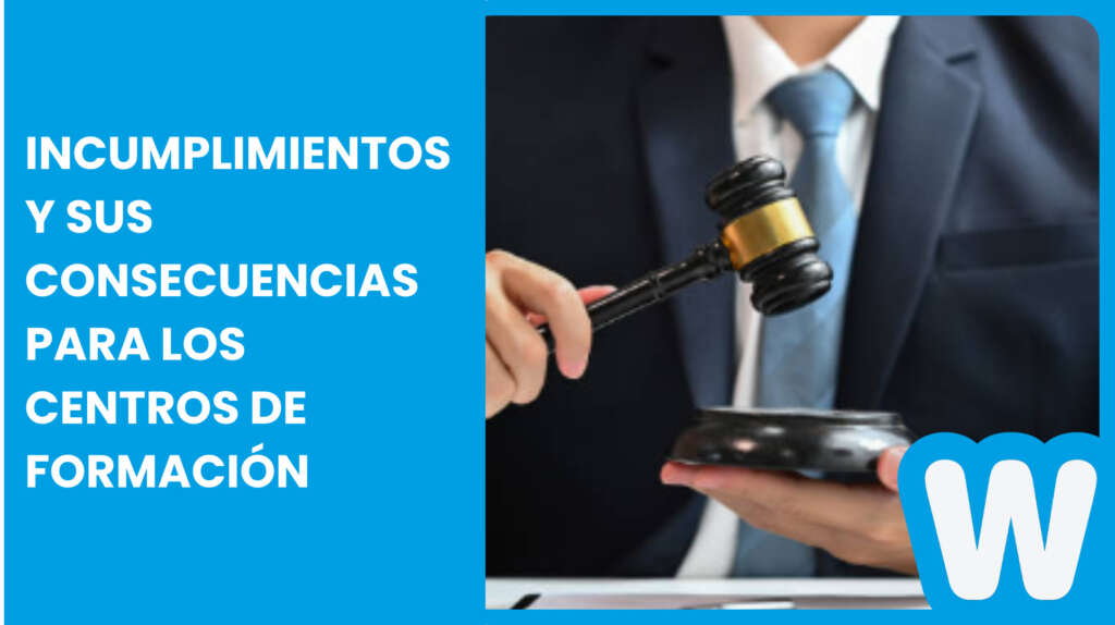 Sanciones a las entidades de formación